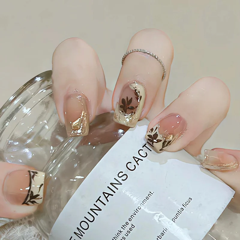 Botanische Kunst Press-On Nagelkollektion