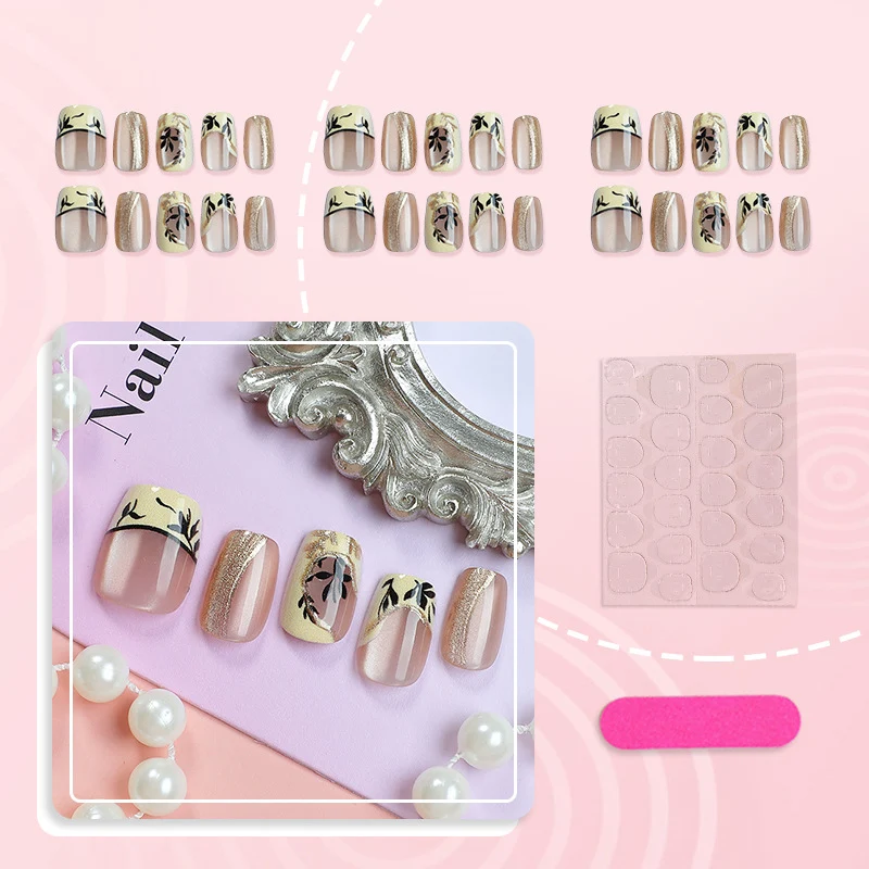 Botanische Kunst Press-On Nagelkollektion