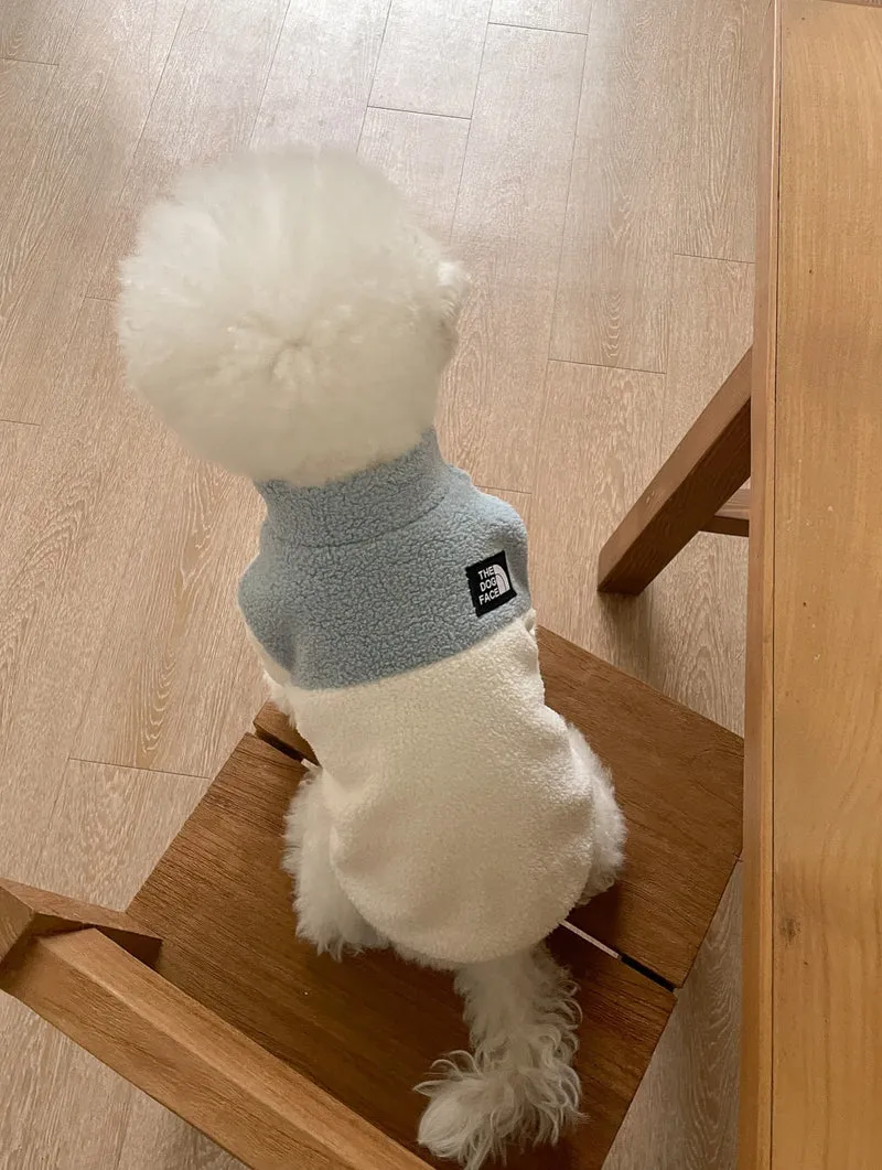 Plüsch Sherpa Fleece Wendbarer Hundepullover Geschirr