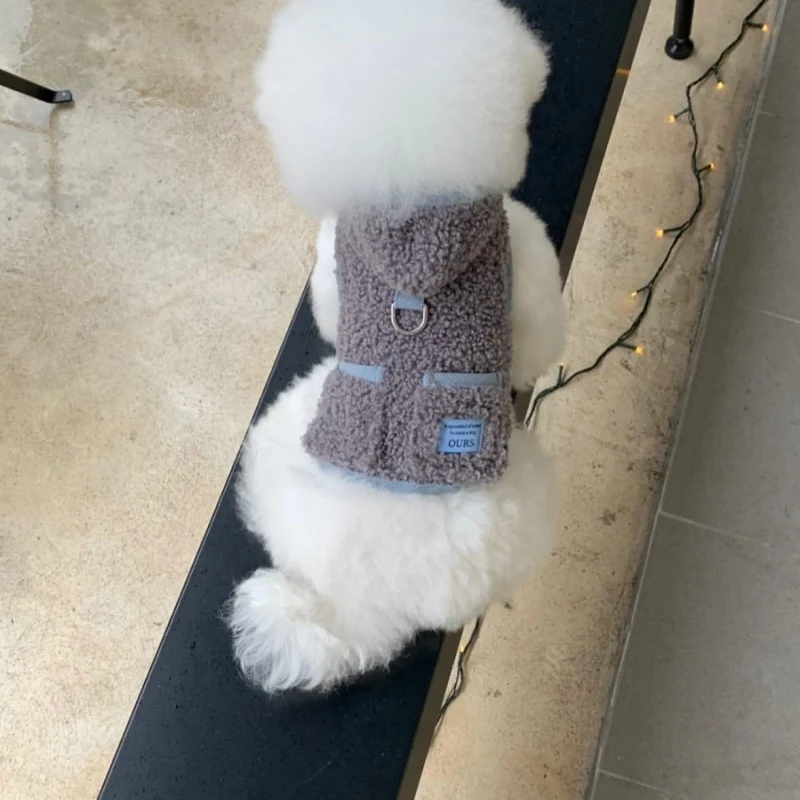 Plüsch Sherpa Hundegeschirr Weste