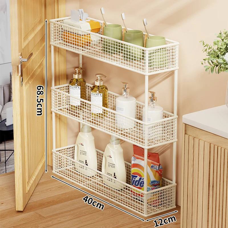 Slim Tür-Three-Tier Drahtgitter Aufbewahrungsorganisator