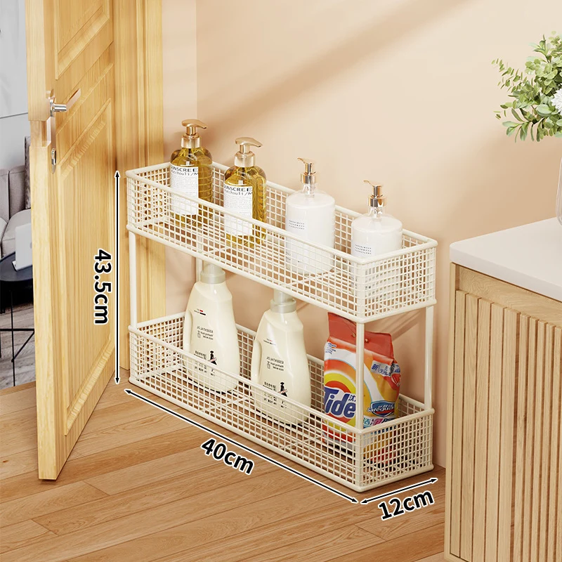 Slim Narrow Pull-Out Mesh Storage Organizer für Schrank und Türspalt