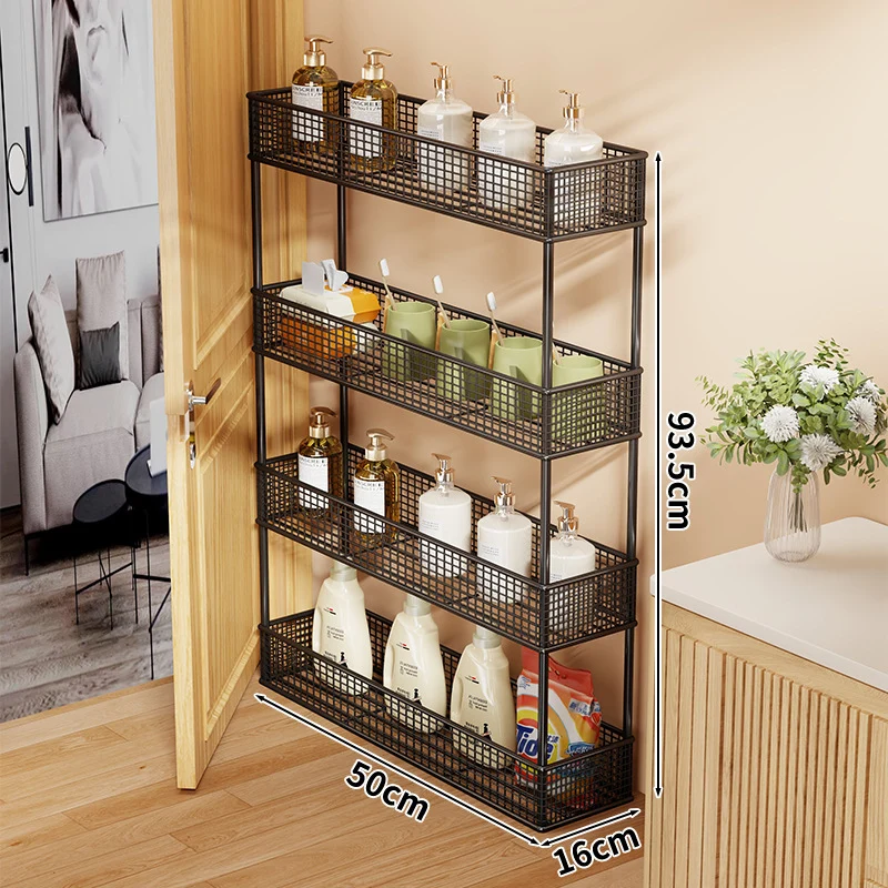 Slim Narrow Pull-Out Mesh Storage Organizer für Schrank und Türspalt