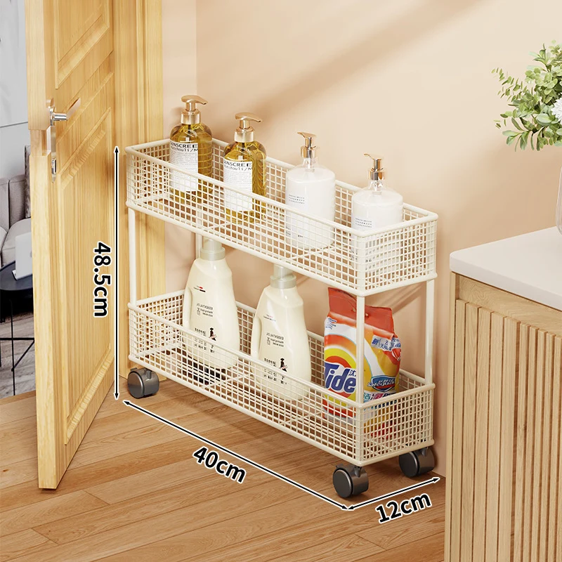 Slim Narrow Pull-Out Mesh Storage Organizer für Schrank und Türspalt