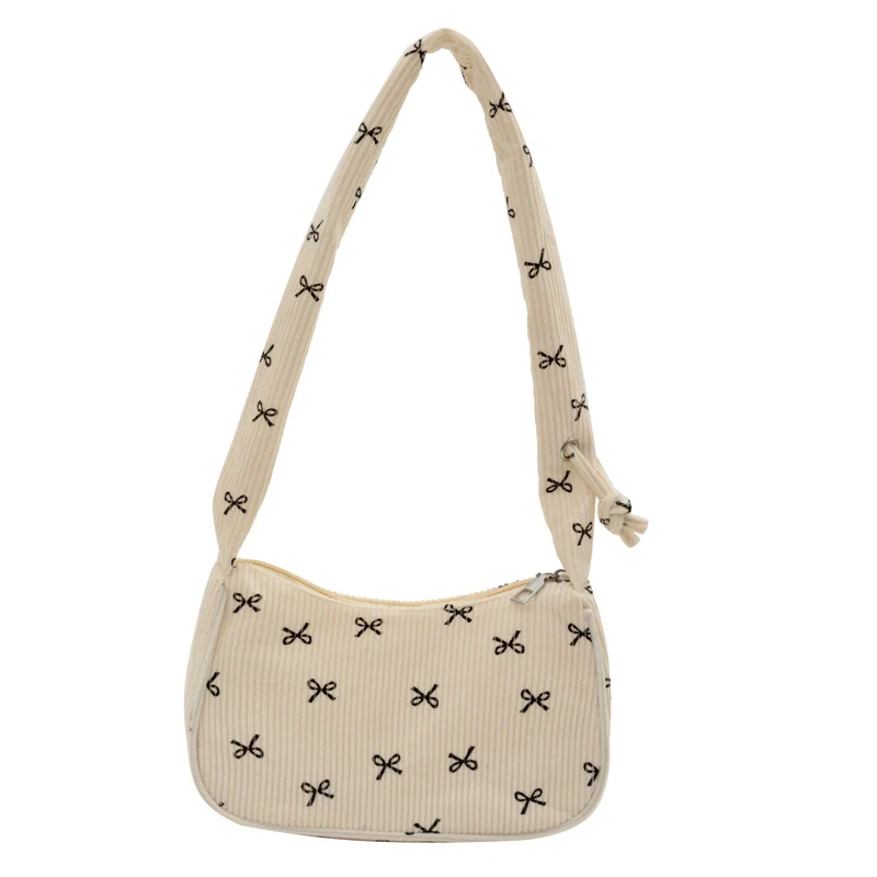 Stylische Mini-Korduroy-Crossbody-Tasche