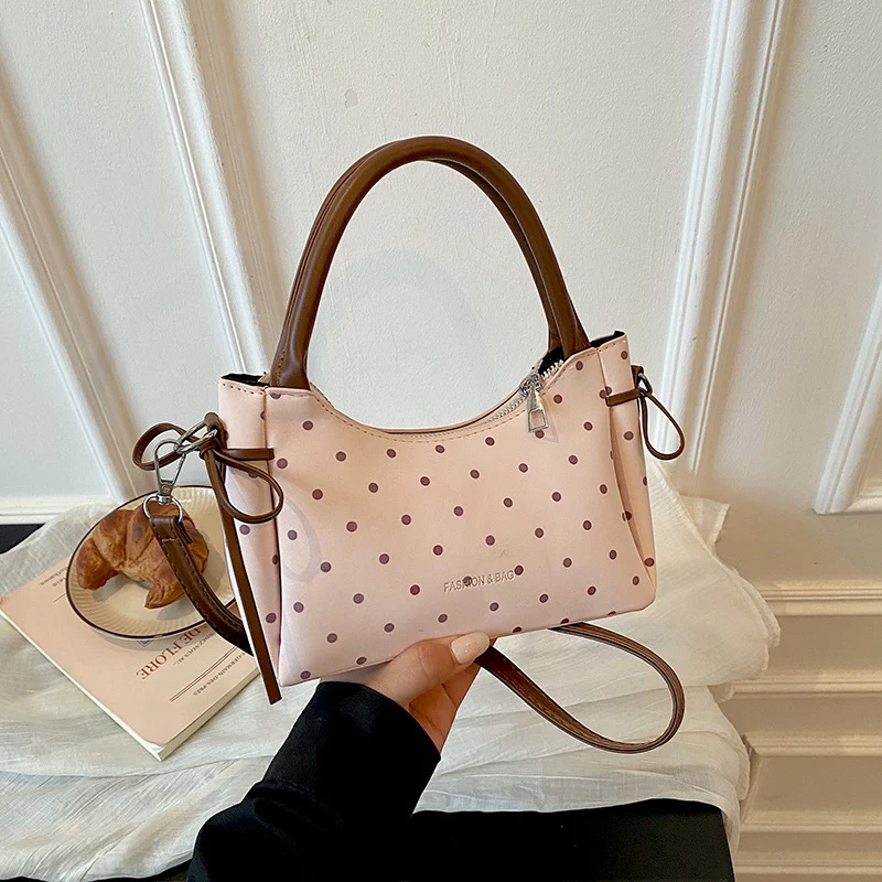Premium Polka Dot Mini Handtas