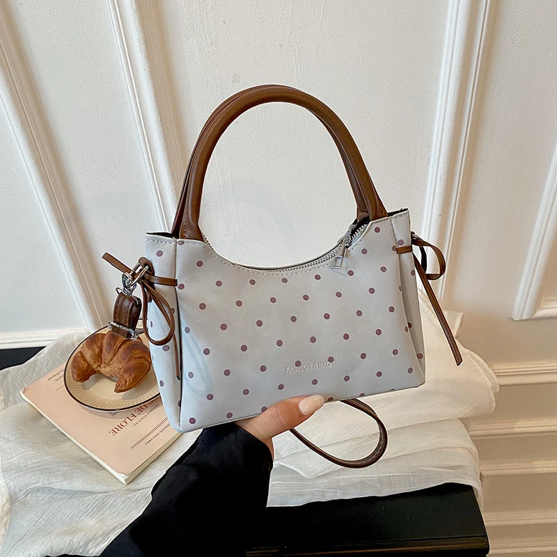 Premium Polka Dot Mini Handtas