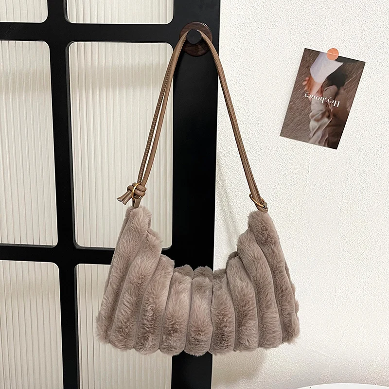 Plüsch Texturierte Handtasche