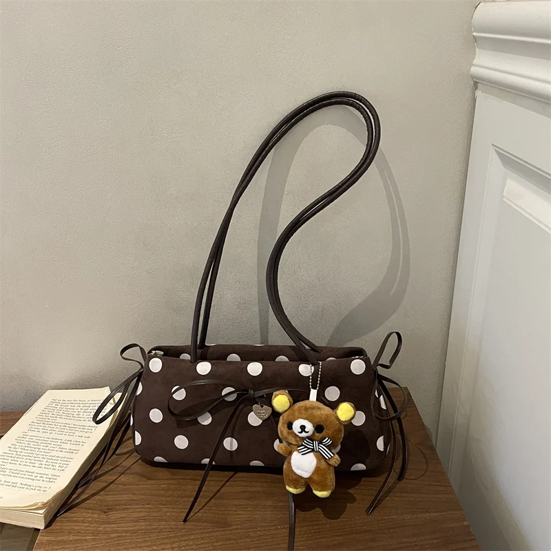 Verspielte Punkt Schultertasche