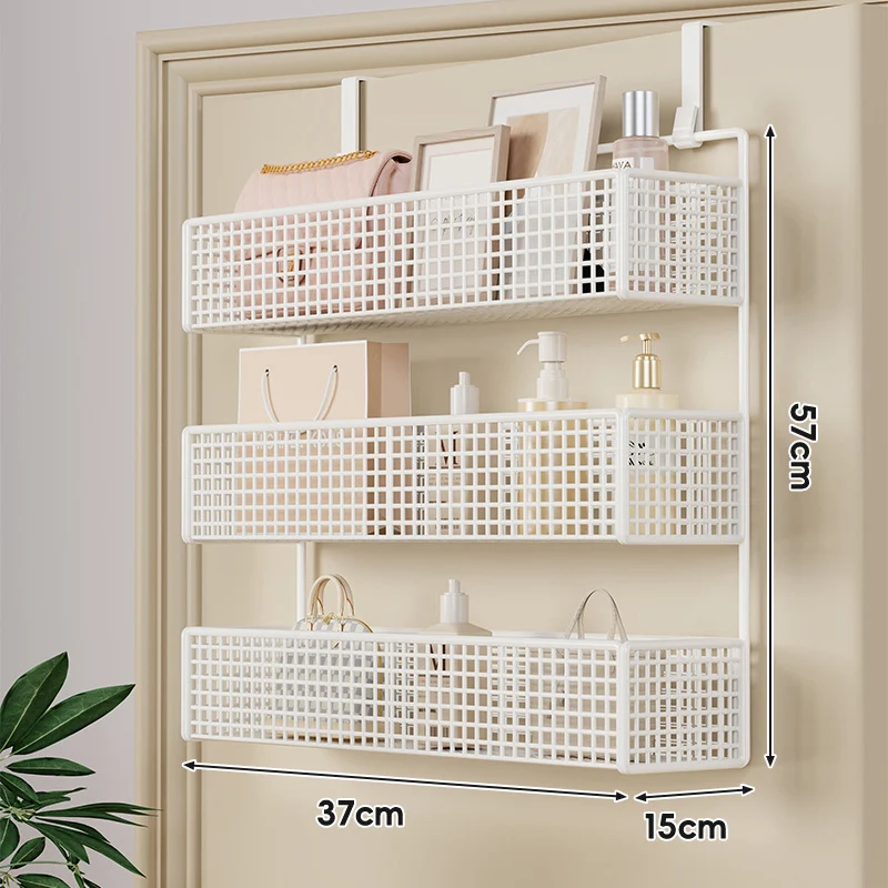 Über-Tür hängender doppelter belüfteter Mesh-Speicherkorb-Organizer mit Haken