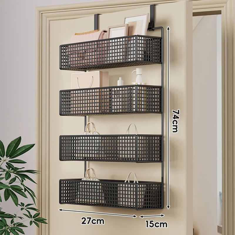 Über-Tür hängender doppelter belüfteter Mesh-Speicherkorb-Organizer mit Haken
