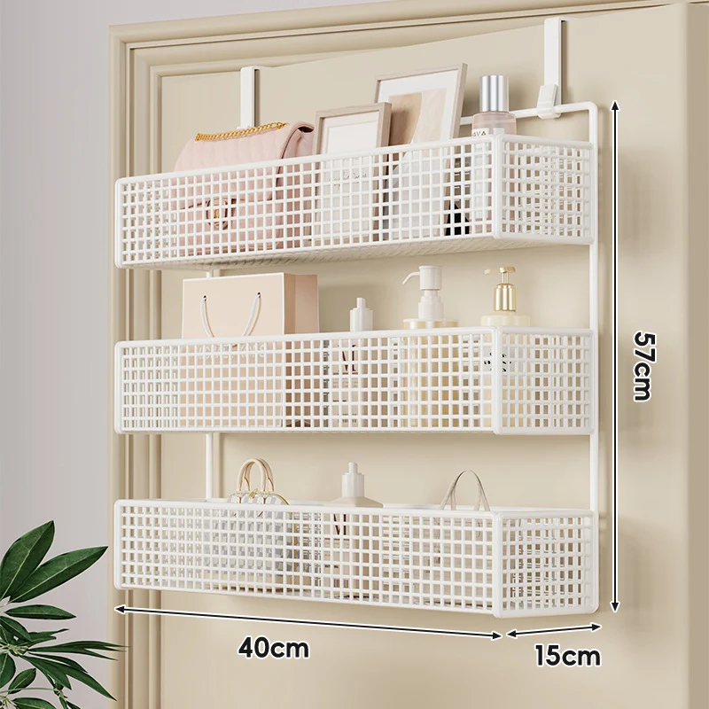 Über-Tür hängender doppelter belüfteter Mesh-Speicherkorb-Organizer mit Haken