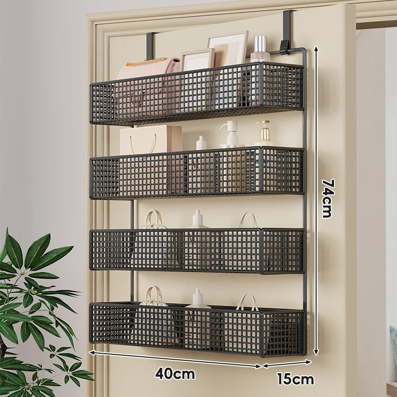 Über-Tür hängender doppelter belüfteter Mesh-Speicherkorb-Organizer mit Haken