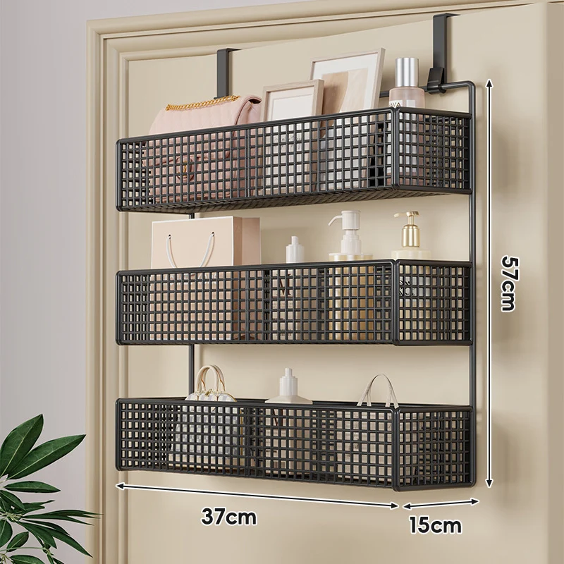 Über-Tür hängender doppelter belüfteter Mesh-Speicherkorb-Organizer mit Haken