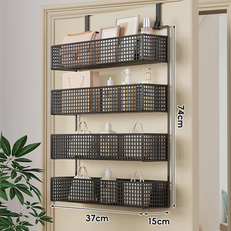 Über-Tür hängender doppelter belüfteter Mesh-Speicherkorb-Organizer mit Haken