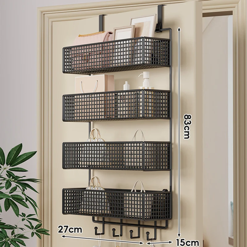 Über-Tür hängender doppelter belüfteter Mesh-Speicherkorb-Organizer mit Haken