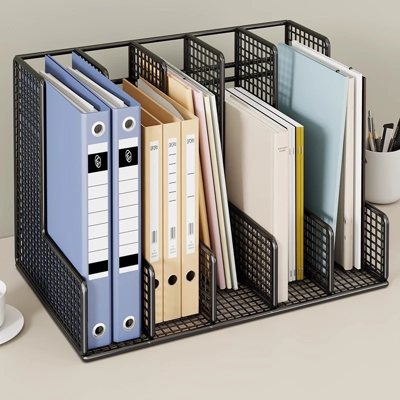 Mesh Grid Desktop-Datei-Organisator mit verstellbaren vertikalen Trennwänden