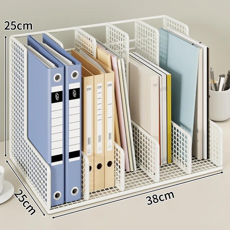 Mesh Grid Desktop-Datei-Organisator mit verstellbaren vertikalen Trennwänden