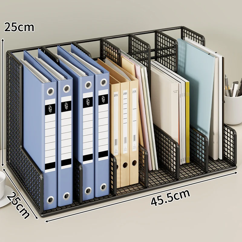 Mesh Grid Desktop-Datei-Organisator mit verstellbaren vertikalen Trennwänden
