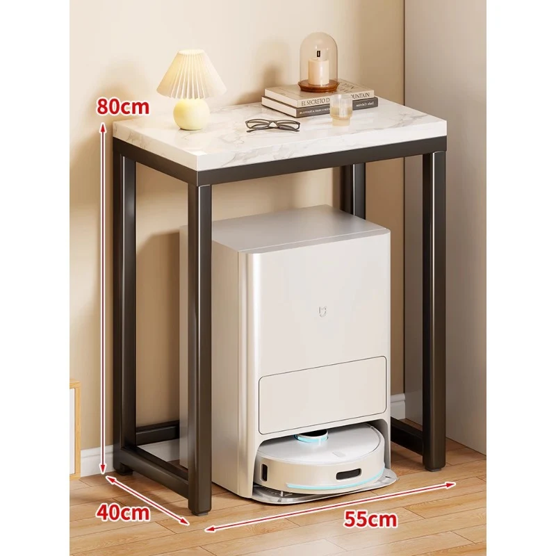 Marmor-Top-Gold-Metall-Konsole für Robotervakuum-Dock und Eingangsorganisator