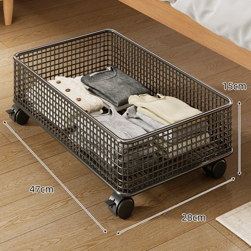 Niedrigprofil Metallgitter Unterbett Aufbewahrungskorb