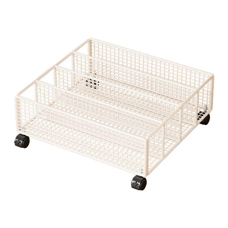 Niedrigprofil-Metallgitter-Unterbett-Schuhspeicher-Schublade mit herausnehmbaren Trennwänden