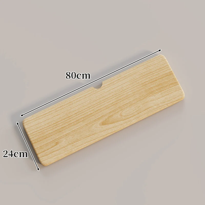 Ergonomische Massivholz-Tastatur-Handballenablage mit Kabelschlitz