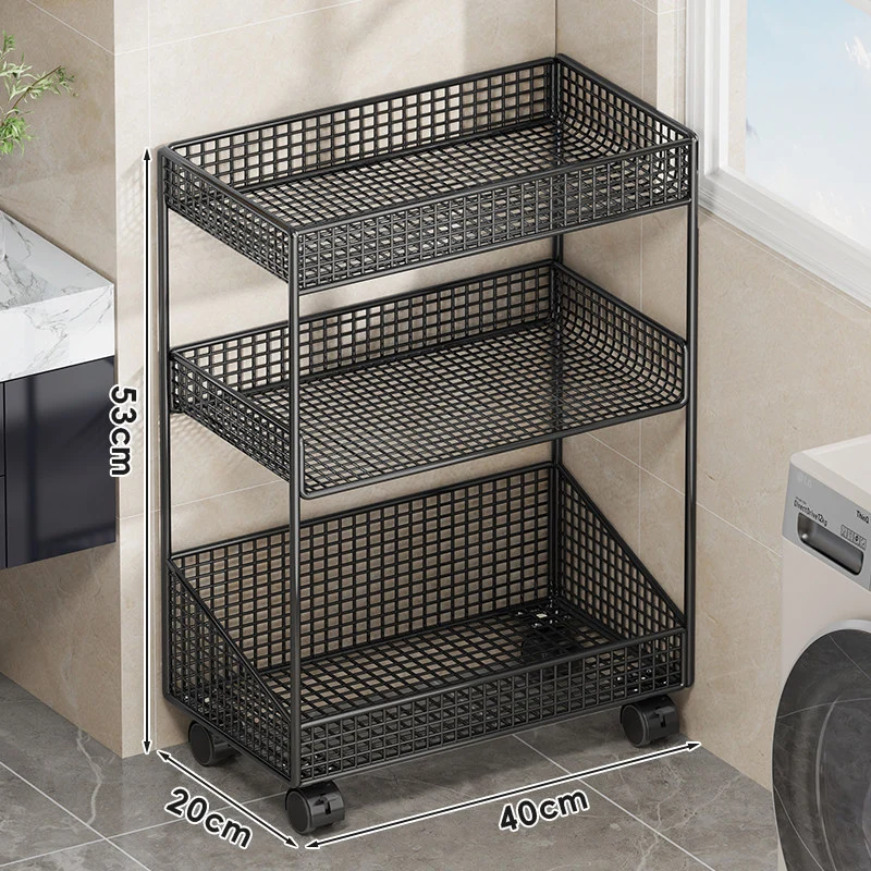 Kompakte dreistufige belüftete Metallgitter-Organizer-Regal für Arbeitsplatte und Schrank