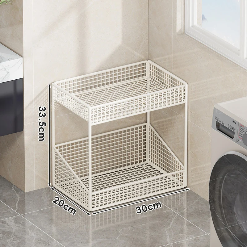 Kompakte dreistufige belüftete Metallgitter-Organizer-Regal für Arbeitsplatte und Schrank