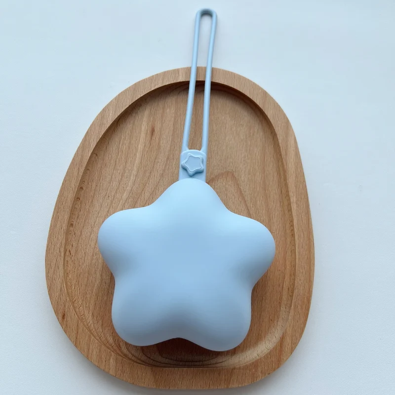 Silicone-Stern-Beißring mit Sicherheitsgurt und Schnellverschlussclip
