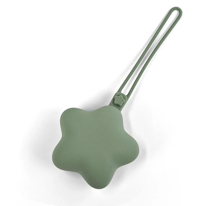 Silicone-Stern-Beißring mit Sicherheitsgurt und Schnellverschlussclip