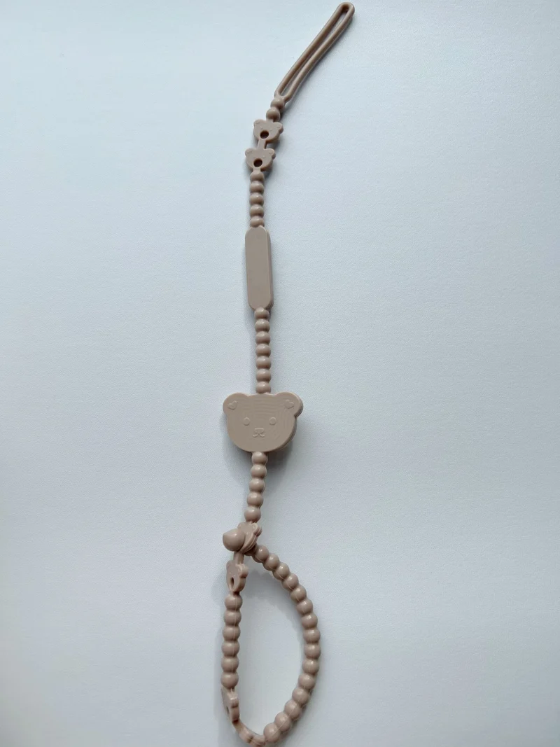 Silikonperlen Baby Schnullerclip und Beißringriemen