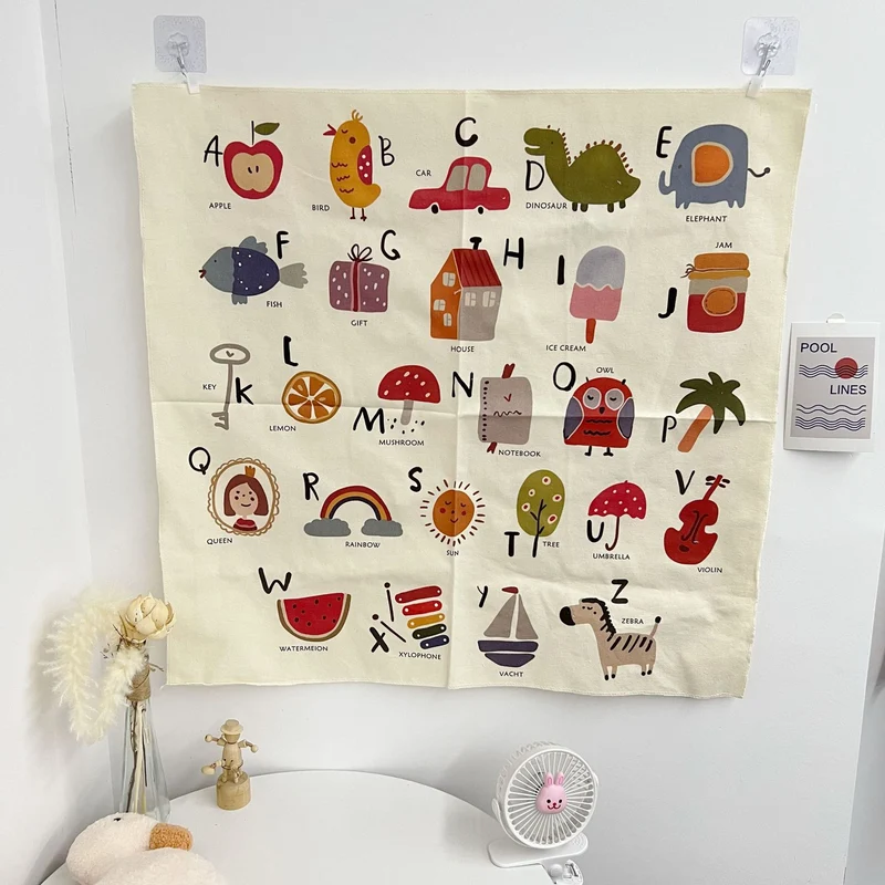 Retro Boho Regenbogen Baumwolle Wandteppich mit Sonnenmotiv