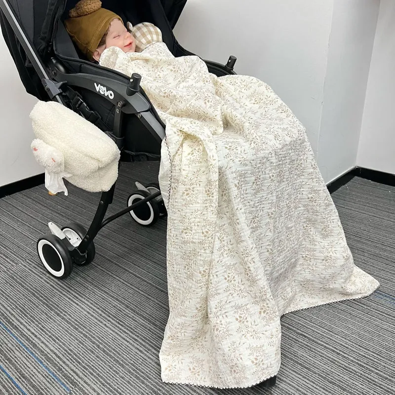Gepolsterte Musselin Babywagen Decke