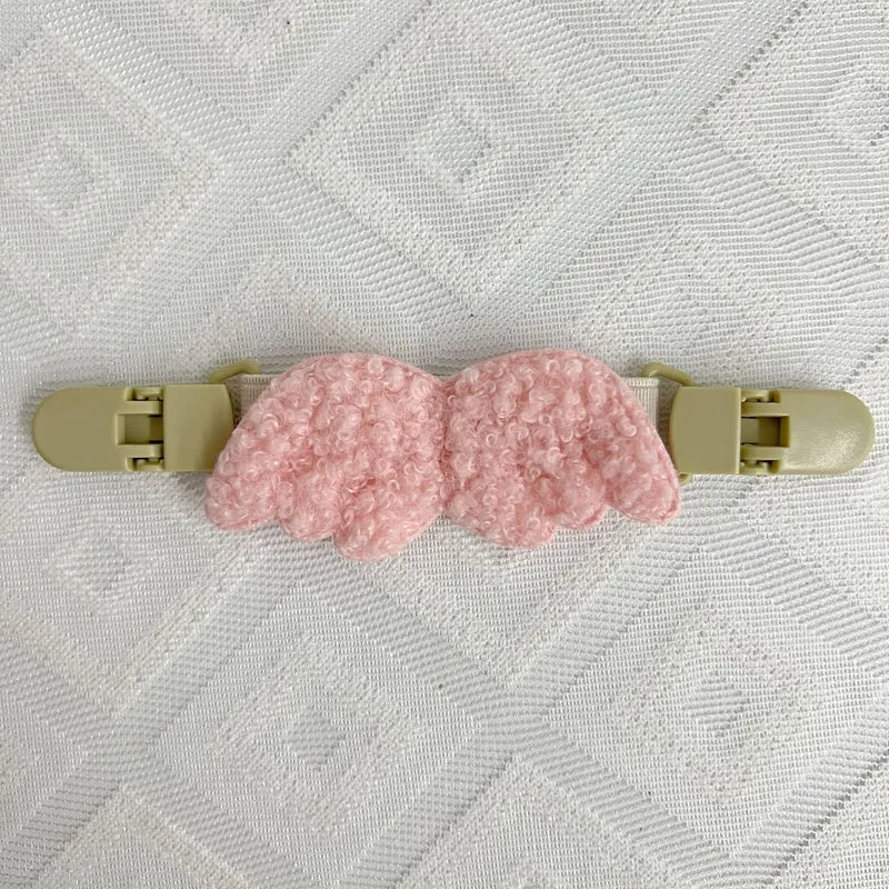 Plüsch Teddy Schnullerclip mit Sicherheitsverschluss und elastischem Band