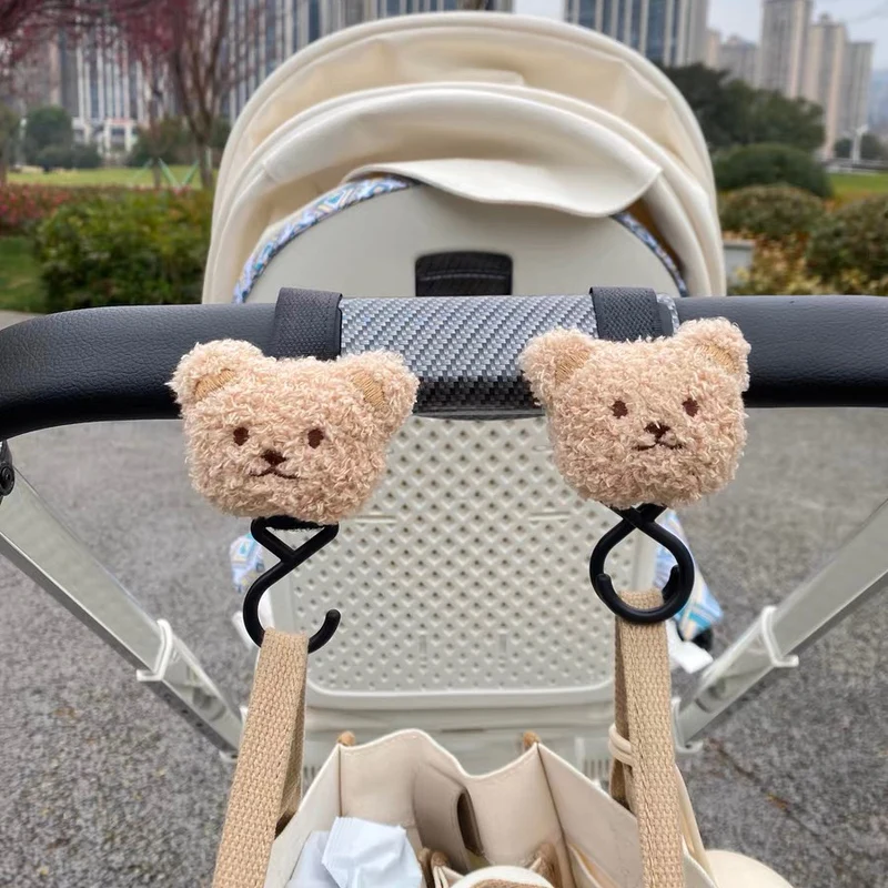 Plüschbär Kinderwagen-Haken und Clip Schlüsselanhänger Zubehör
