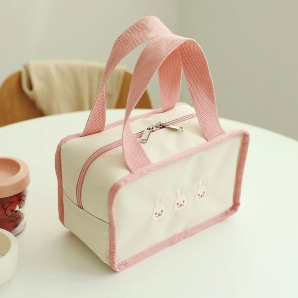 Canvas Kinder Bestickte Hasen Tasche