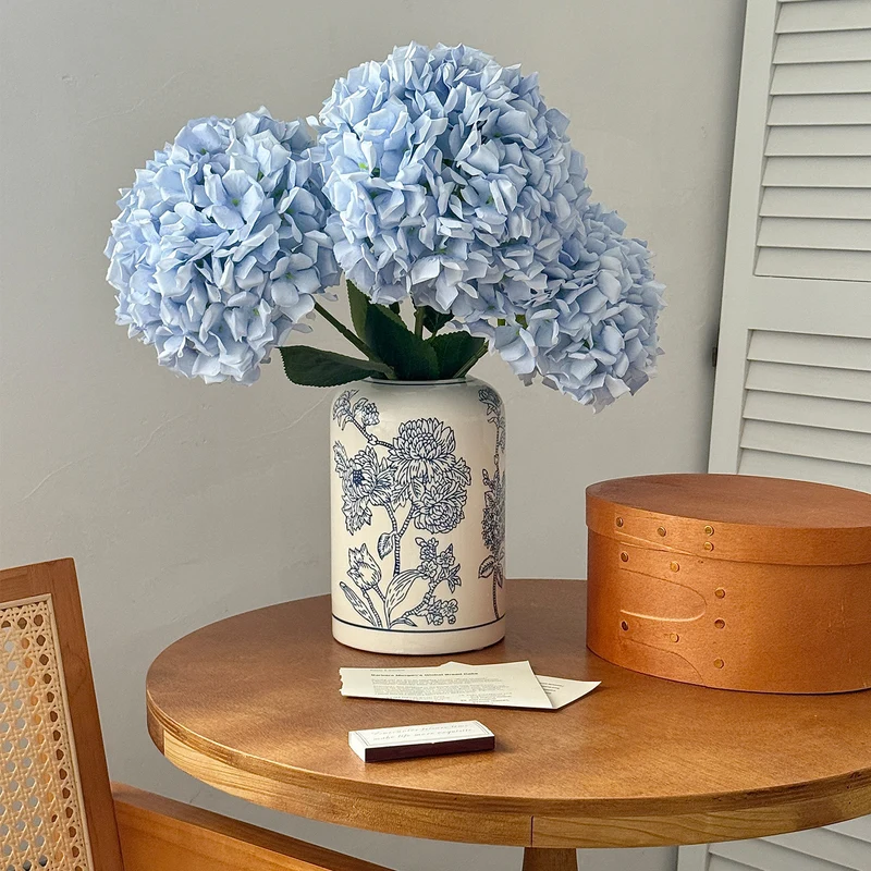 Blumenmuster Keramik Dekor Vase