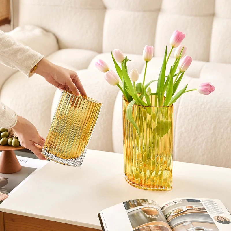 Dekorat vase aus glas