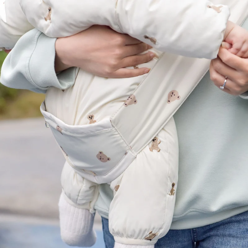 Gepolsterter Baby-Hüfttrage mit Sicherheitsgurt und Reißverschlusstasche