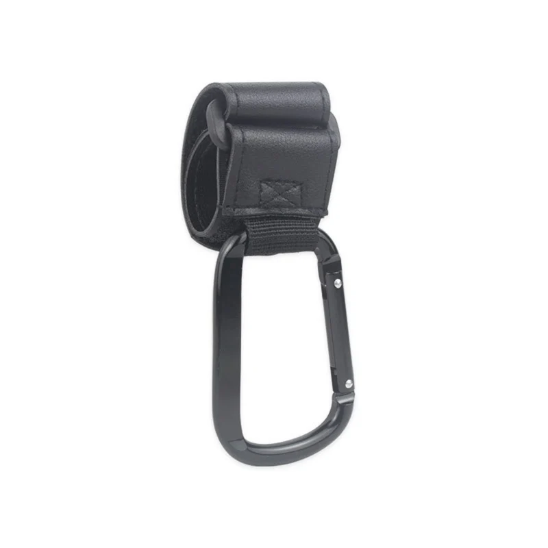 Robuster Leder-Schlaufe Kinderwagen und Tasche Karabinerhaken