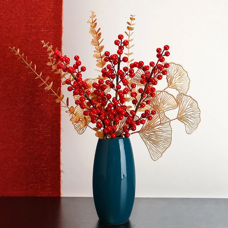 Dekoratives Goldenes Münz-Zweig Arrangement