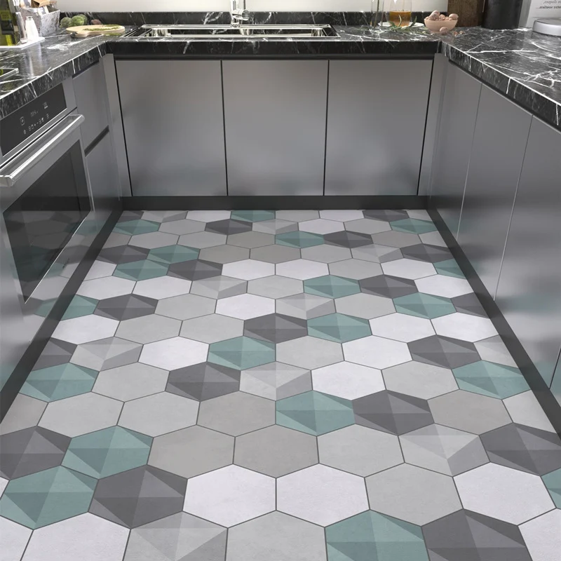 Geometrisches Wabenmuster Teppichboden