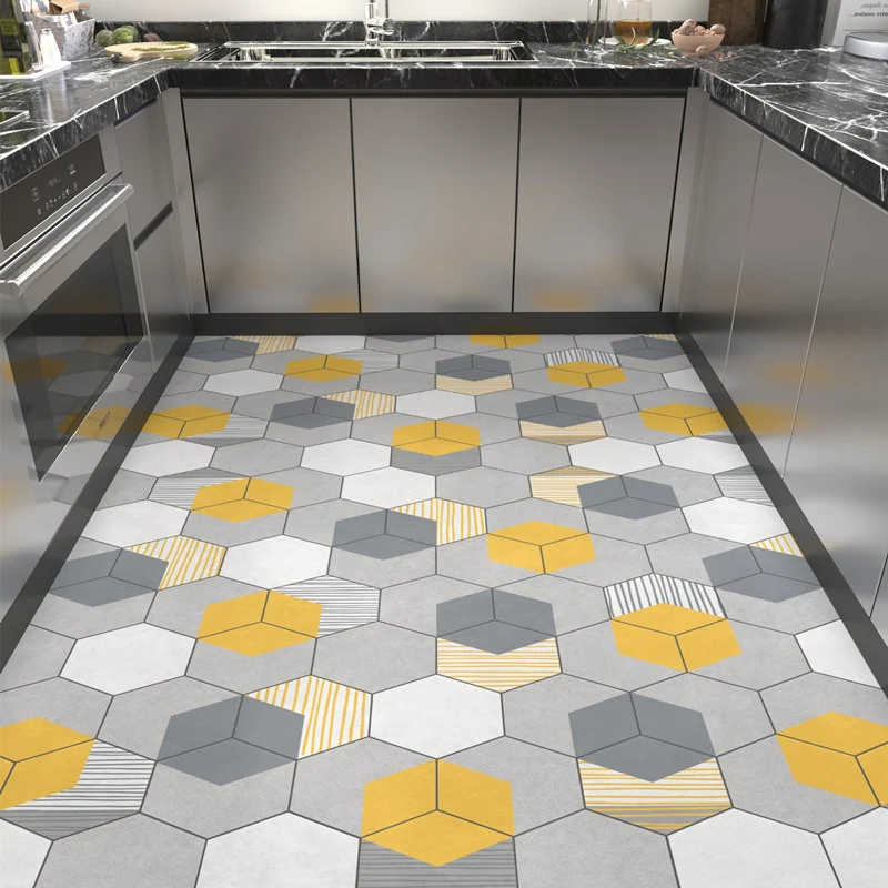 Geometrisches Wabenmuster Teppichboden