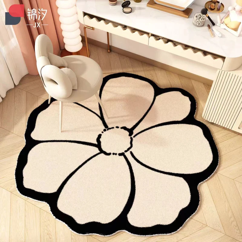 Blumenförmiger Teppich