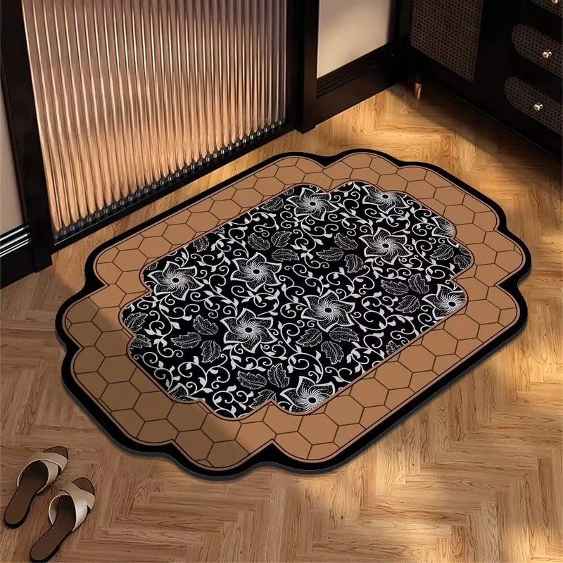 Elegante florale Designbereich Matte