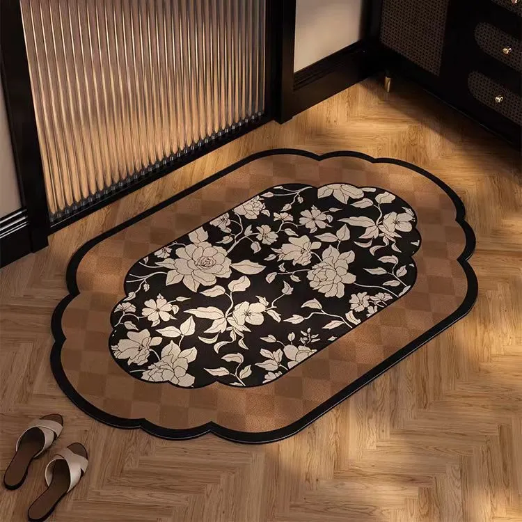 Elegante florale Designbereich Matte