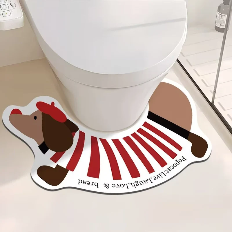 Cartoon-Hund-Themen Badezimmermatte