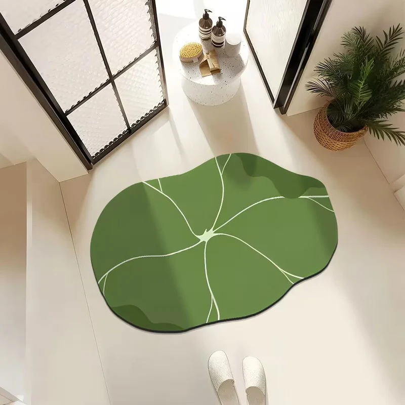 Künstlerische blattförmige Teppichmatte