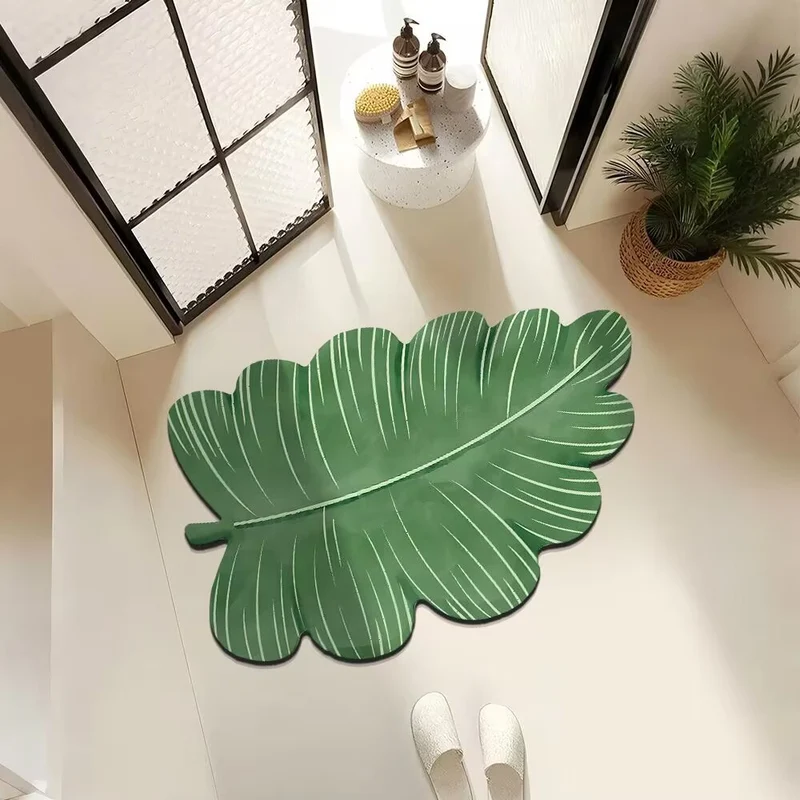 Künstlerische blattförmige Teppichmatte